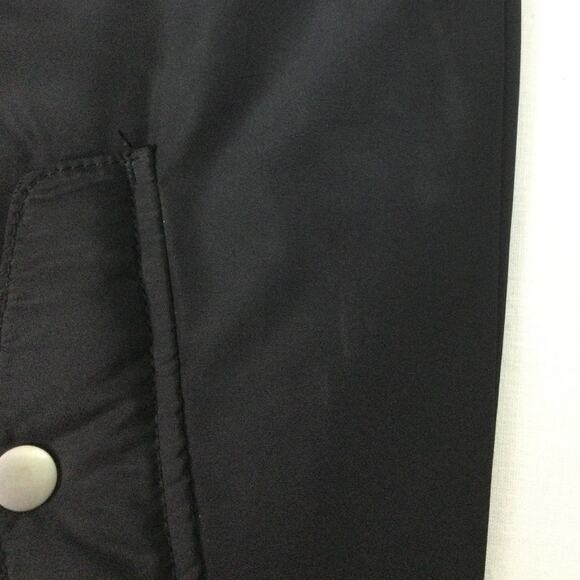 H&M Nasa Logo American Flag Patch Black Quilted Bomber Flight Jacket Kids 12/14 - Picture 10 of 13